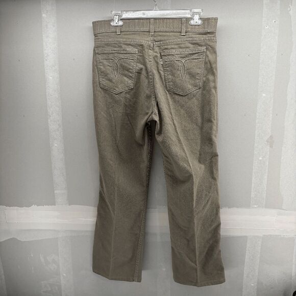 Vintage Y2K Levis 530 Western Style Boot Flared Mens 34x29 Khaki Made in USA - Picture 4 of 10